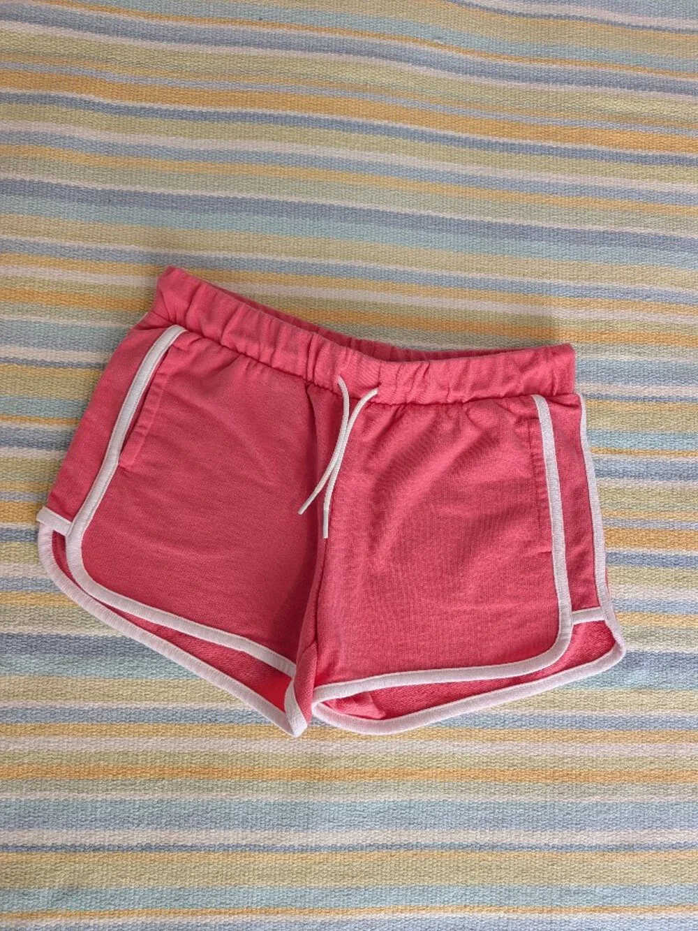 Girl's Old Navy Coral dolphin-hem shorts large 10/12